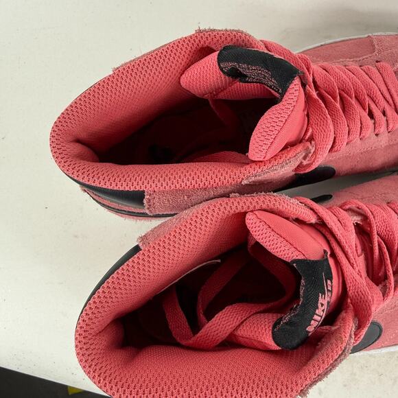Nike SB Zoom Blazer Mid Sneakers Mens 7 Pink Suede Lace Up Mid Top Running Shoes - Picture 9 of 10